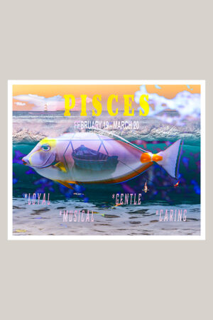 Zodiac Illustration, PISCES Astrological Sign, Personality Traits